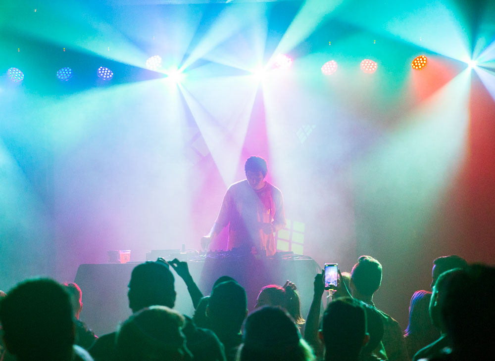 Giraffage, Wonder Ballroom, photo by Katie Roggemann