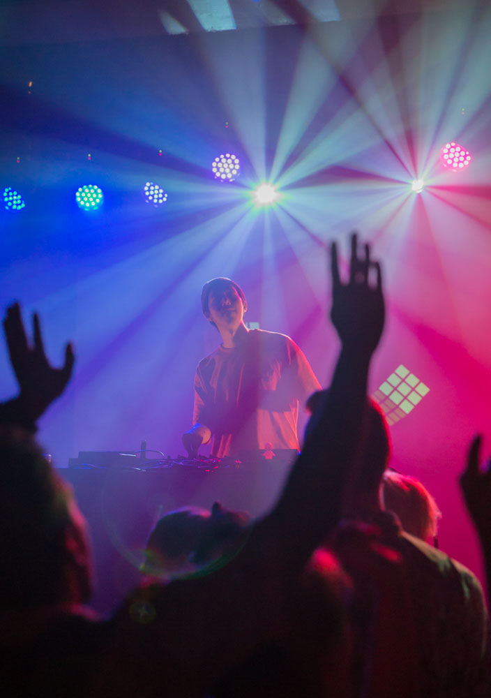 Giraffage, Wonder Ballroom, photo by Katie Roggemann