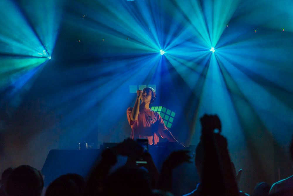 Giraffage, Wonder Ballroom, photo by Katie Roggemann