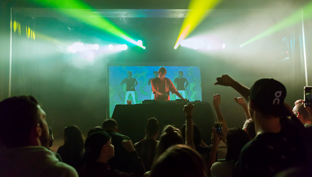 Giraffage, Wonder Ballroom, photo by Katie Roggemann