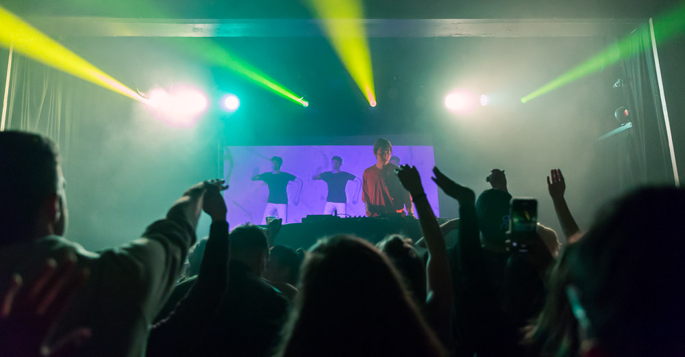 Giraffage, Wonder Ballroom, photo by Katie Roggemann