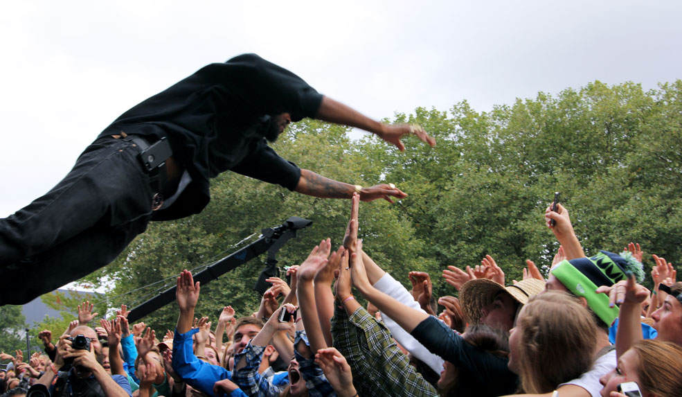Sam Lachow, Raz Simone, Bumbershoot, Seattle Center, photo by Christina Bay