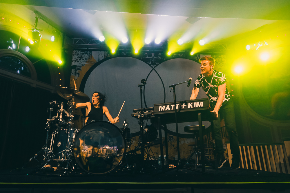 Matt and Kim, Crystal Ballroom, photo by Andrew Wallner