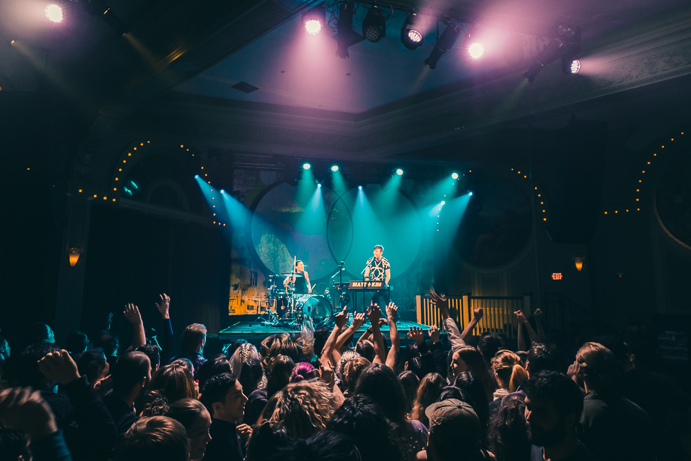 Matt and Kim, Crystal Ballroom, photo by Andrew Wallner