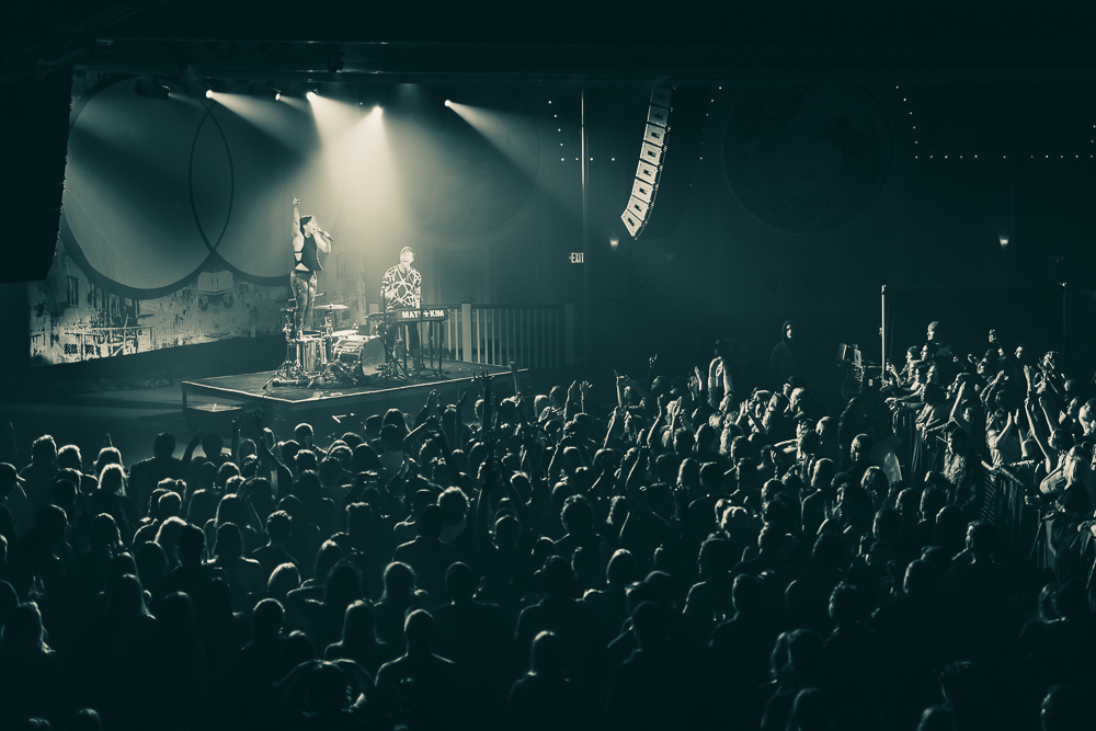 Matt and Kim, Crystal Ballroom, photo by Andrew Wallner