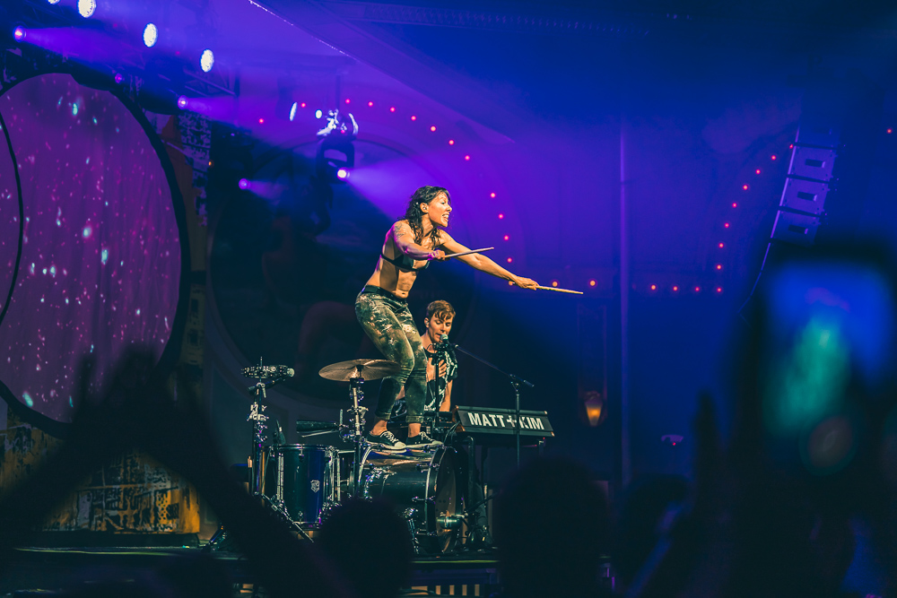 Matt and Kim, Crystal Ballroom, photo by Andrew Wallner
